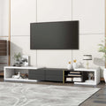 Extendable TV Stand with 2 Drawers and 4 Shelves