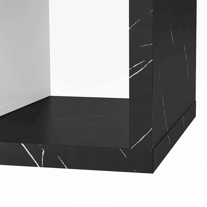 Extendable TV Stand with 2 Drawers and 4 Shelves
