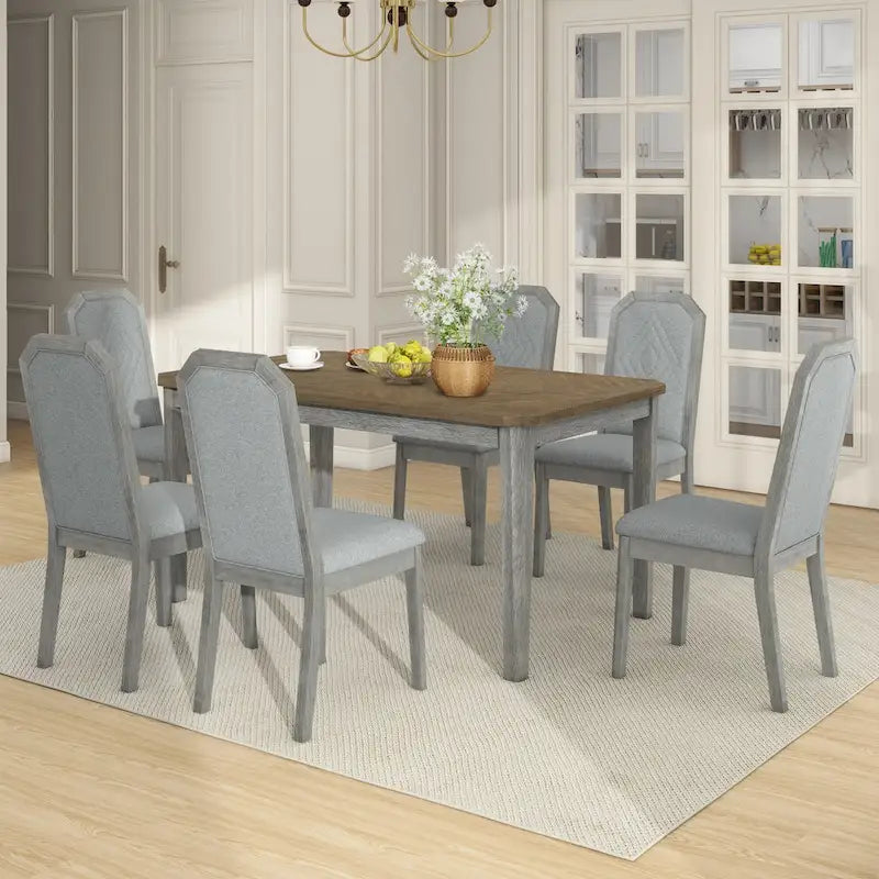 Bala Farmhouse 7-Piece Dining Sets by GDFStudio