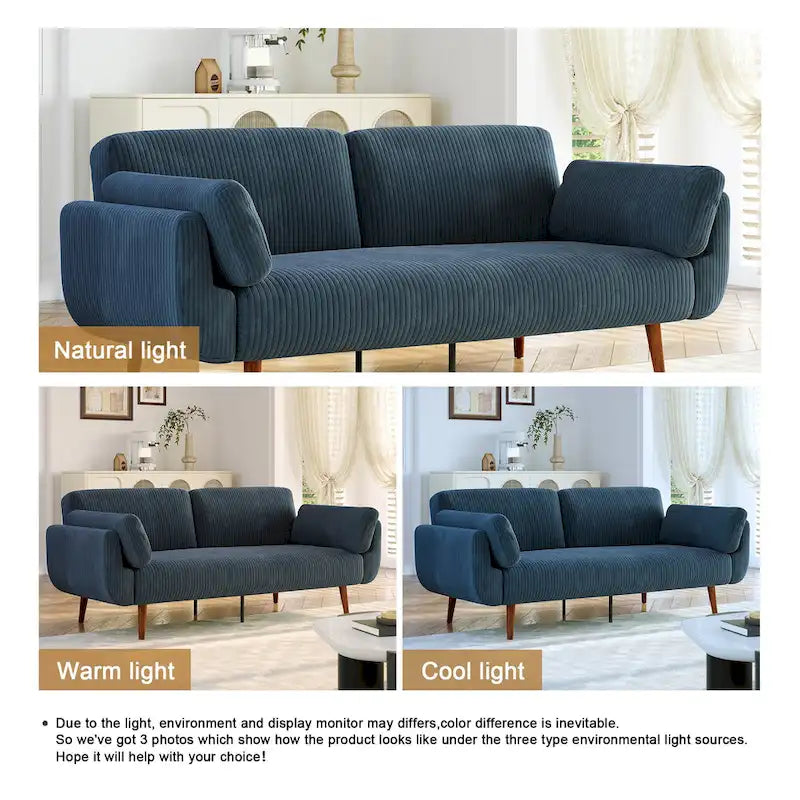 Convertible Sleeper Sofa Futon Sofa Bed Recliner Lounge For Living Room