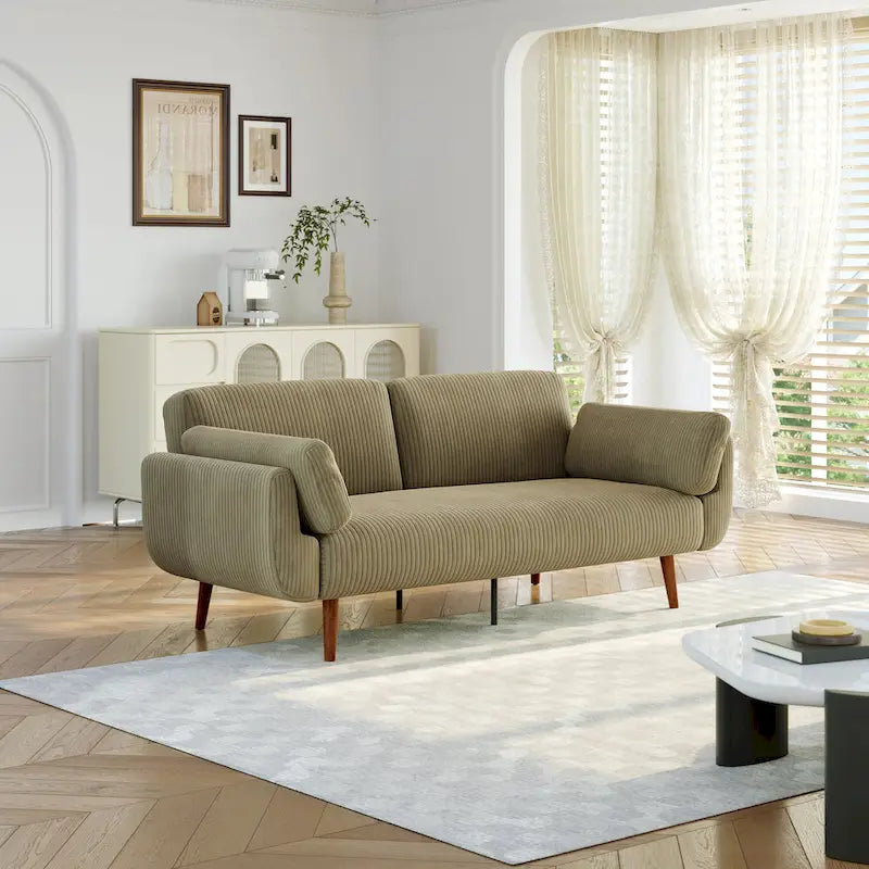 Convertible Sleeper Sofa Futon Sofa Bed Recliner Lounge For Living Room