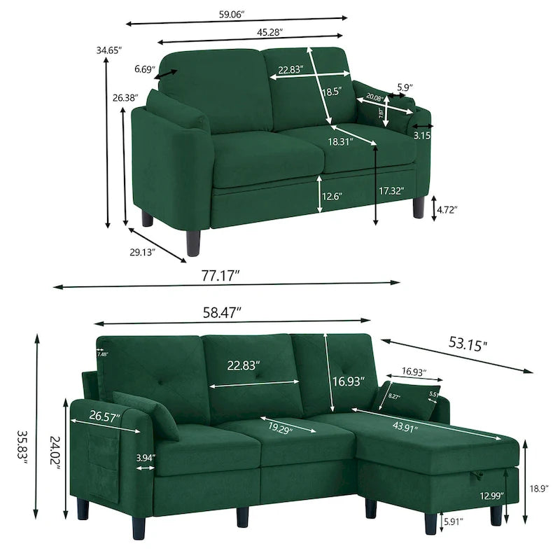 3 Piece Living Room Sets