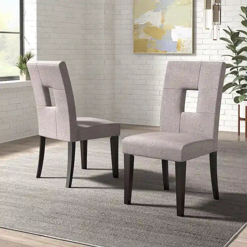 Brda Keyhole Back Dining Chairs (Set of 2)