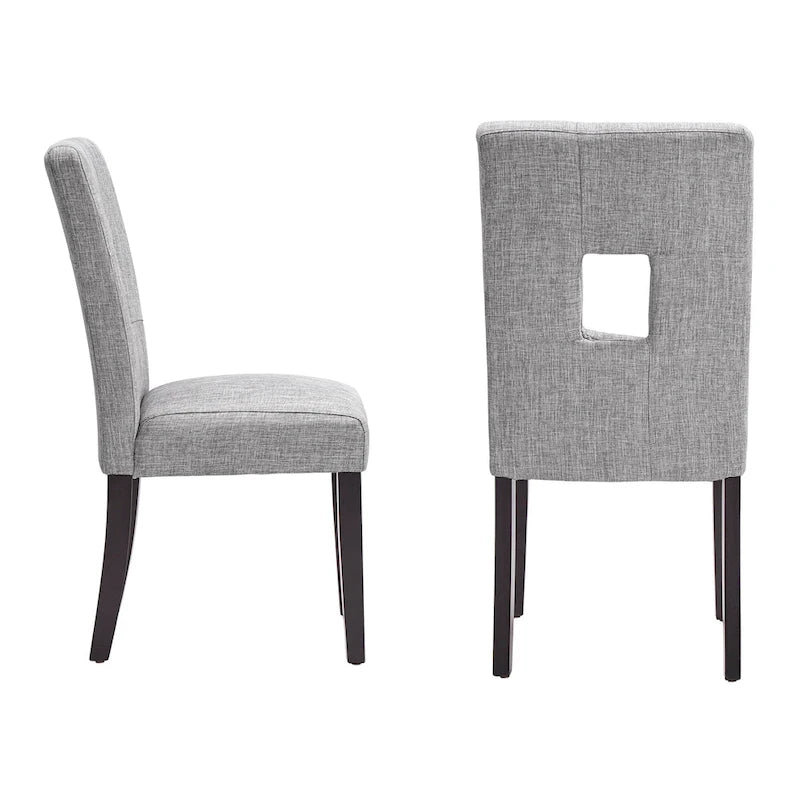 Brda Keyhole Back Dining Chairs (Set of 2)