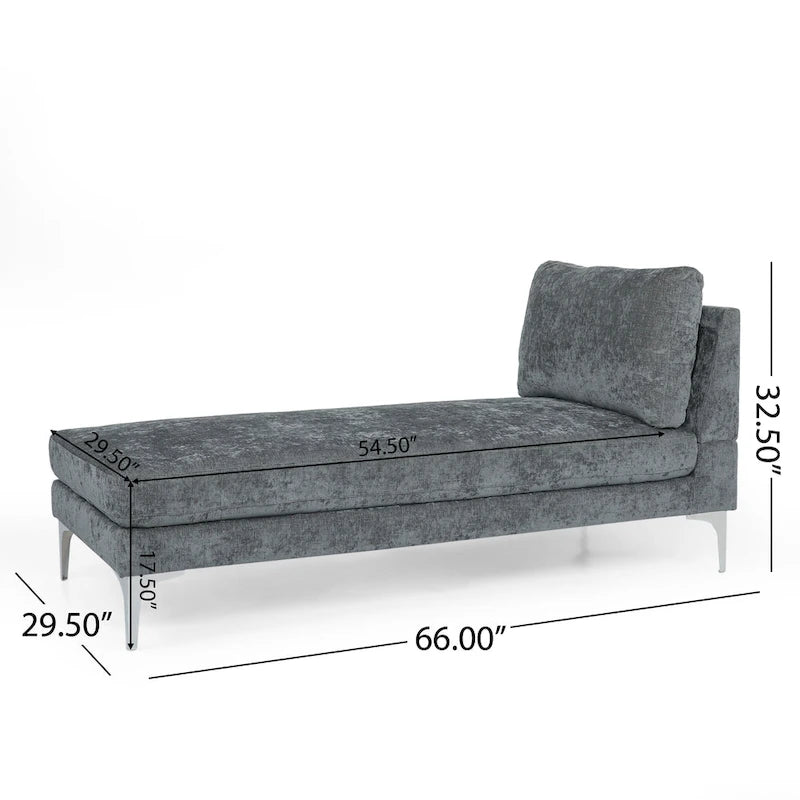 Beamon Contemporary Fabric Chaise Lounge by Christopher Knight Home - 69.00 L x 29.00 W x 30.00 H