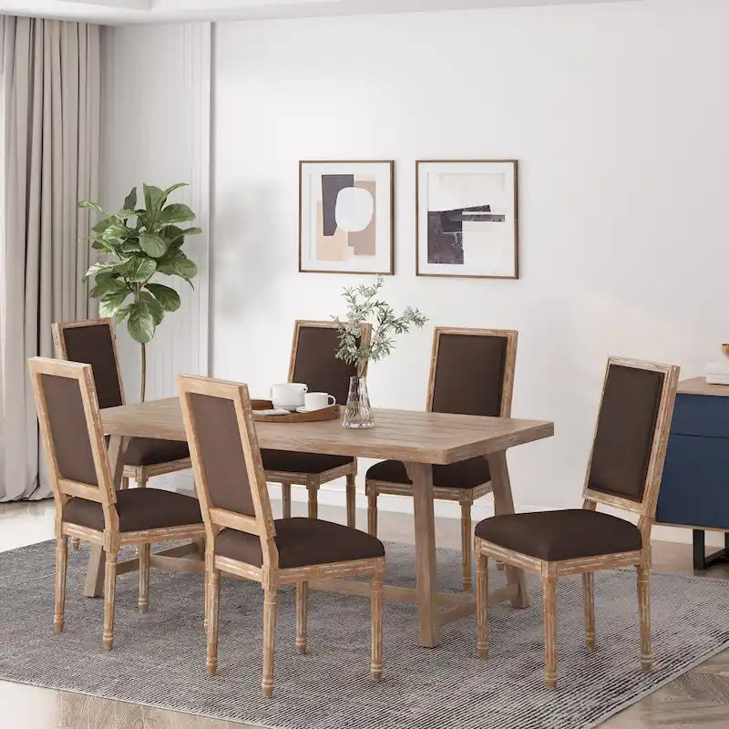 Regina Wood Upholstered Dining Chair by Christopher Knight Home