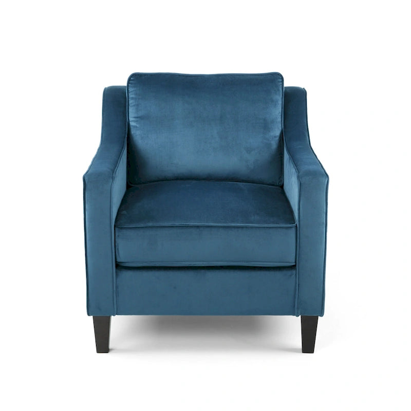 Milo Contemporary Velvet Club Chair by Christopher Knight Home - 30.75 W x 33.50 L x 33.75 H