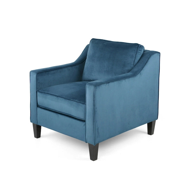 Milo Contemporary Velvet Club Chair by Christopher Knight Home - 30.75 W x 33.50 L x 33.75 H
