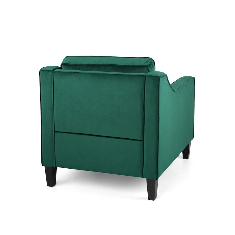 Milo Contemporary Velvet Club Chair by Christopher Knight Home - 30.75 W x 33.50 L x 33.75 H