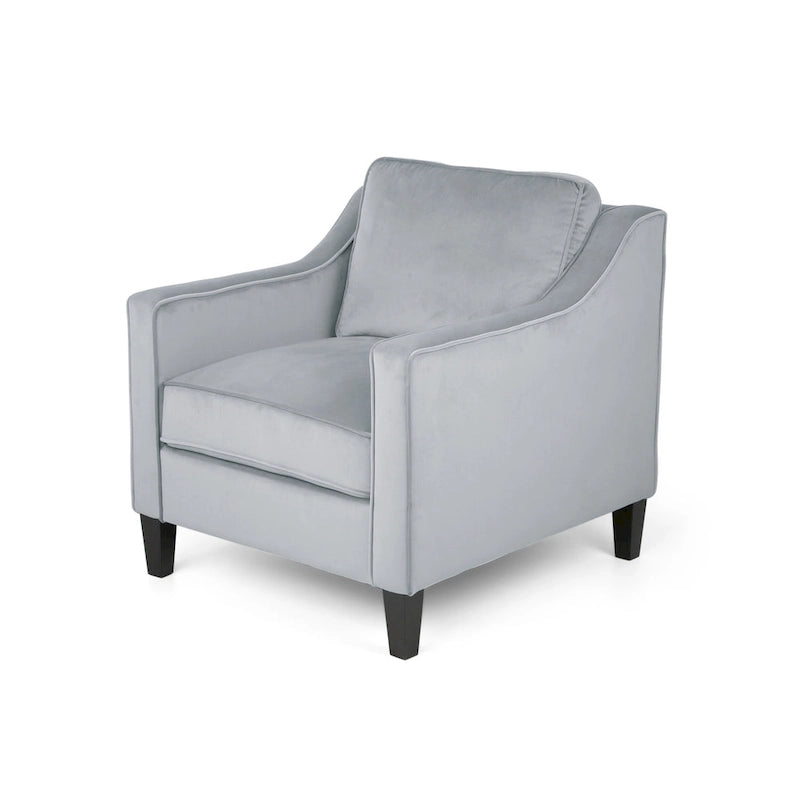 Milo Contemporary Velvet Club Chair by Christopher Knight Home - 30.75 W x 33.50 L x 33.75 H