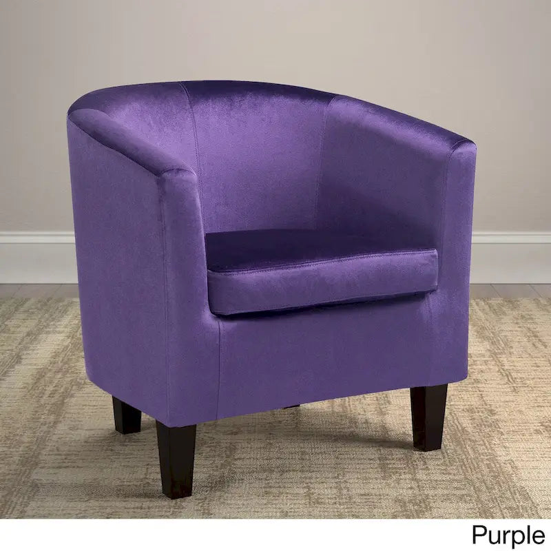 Copper Grove Broadway Velvet Upholstered Tub Chair