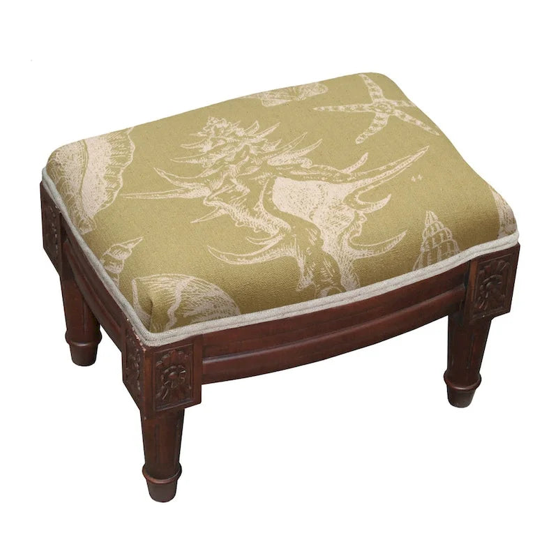 The Curated Nomad Algiers Seashells Footstool