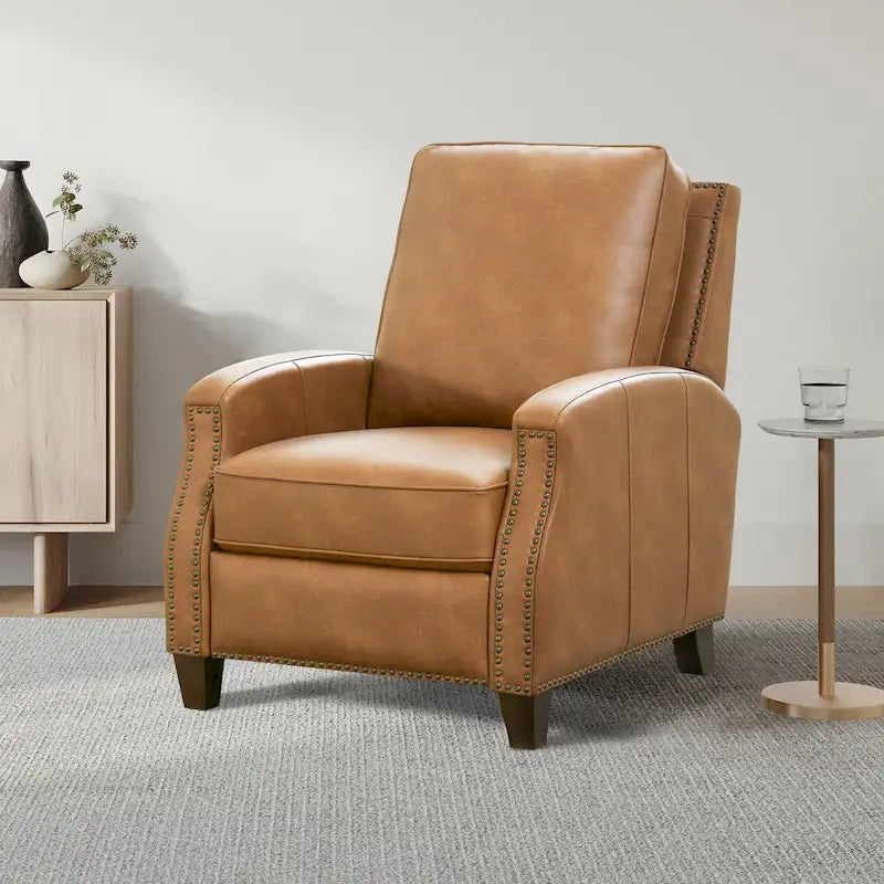 Julian Faux Leather Push Back Recliner by Greyson Living