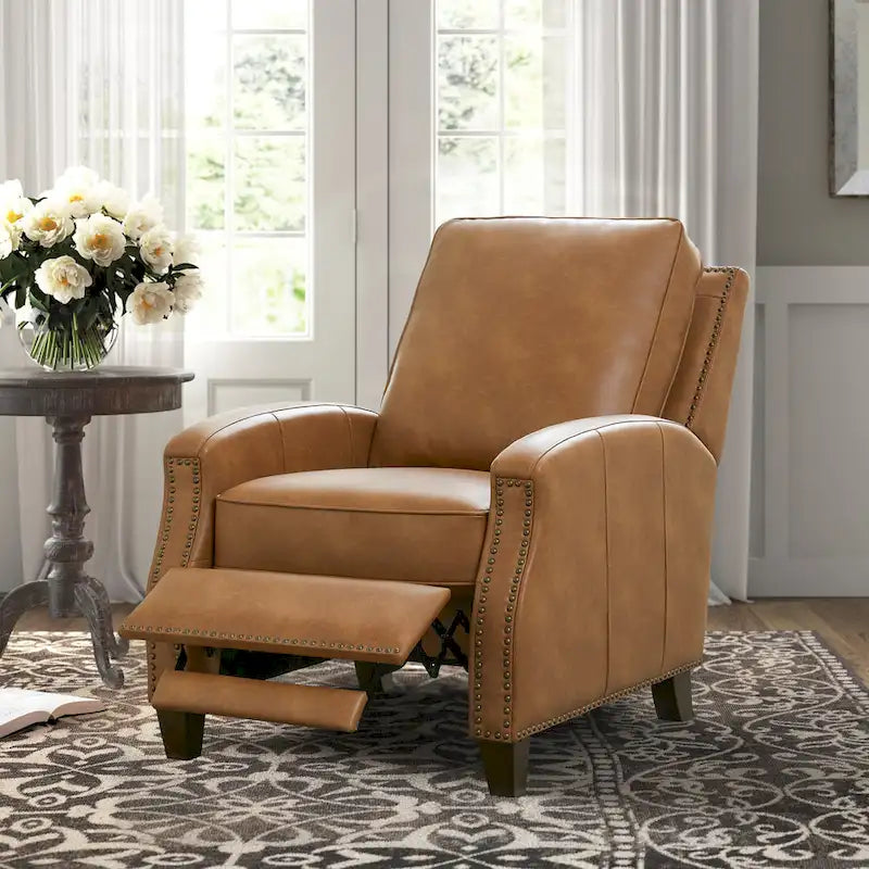 Julian Faux Leather Push Back Recliner by Greyson Living