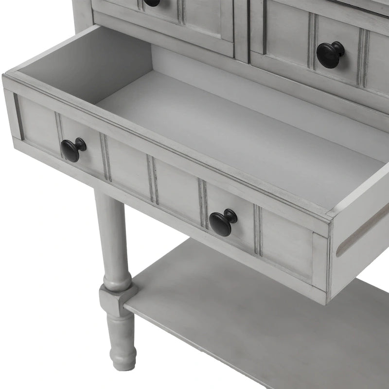 Copper Grove Colby 3-drawer Console Table with Bottom Shelf