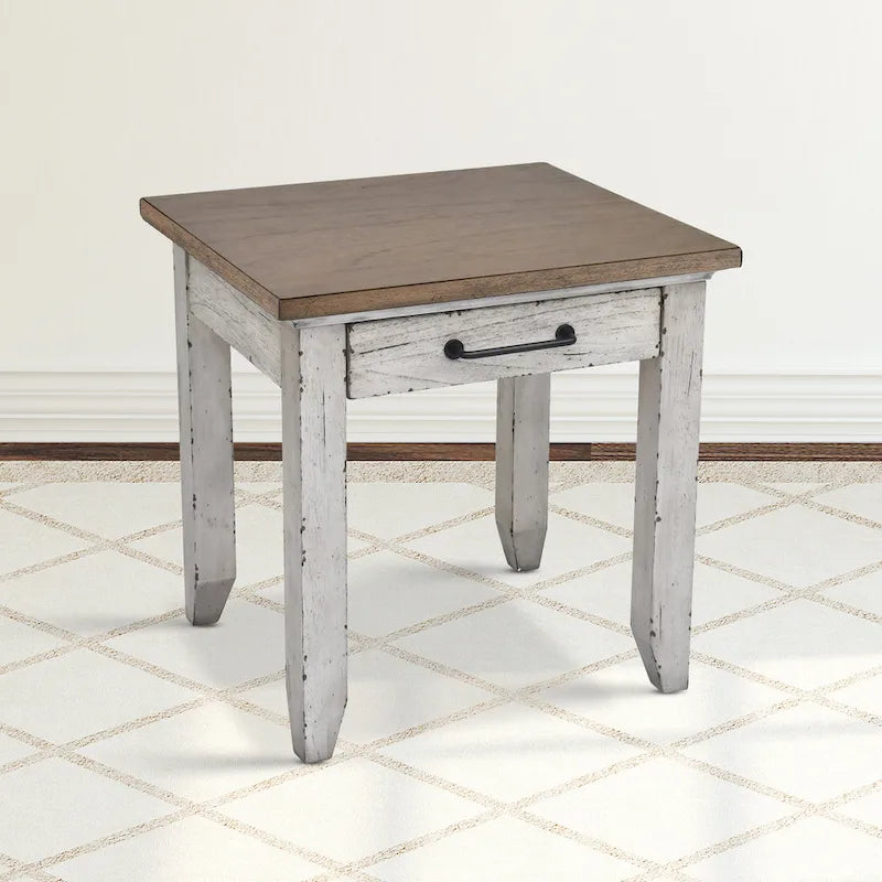 Steve Silver Two-Tone Finish 1-drawer Wooden Side Table