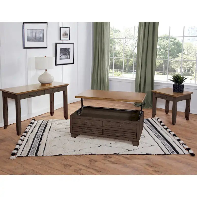 Steve Silver Two-Tone Finish 1-drawer Wooden Side Table
