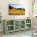 70 in. Decorative Floral Door TV Stand for Tvs up to 82 in.