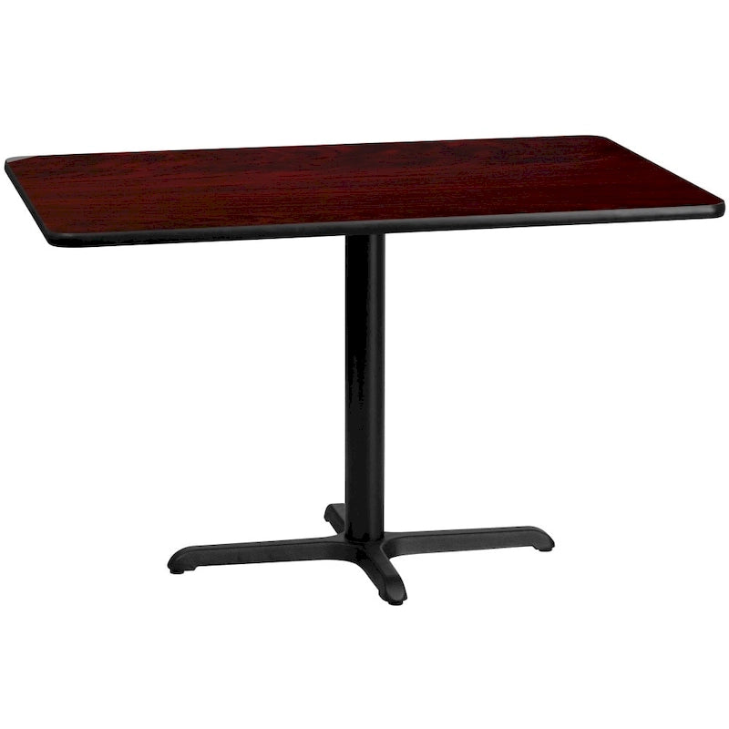 30 x 48 Rectangular Laminate Table Top w/ 23.5 x 29.5 Table Height Base - 30W x 48D x 31.125H