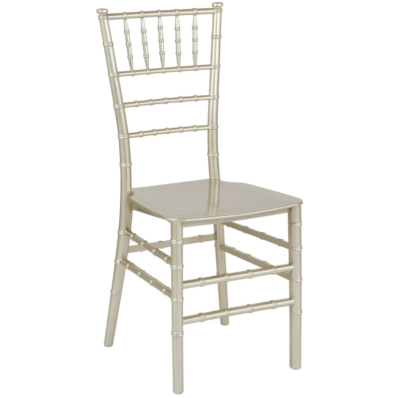 Resin Stackable Chiavari Chair - 15W x 18.75D x 35H - 15W x 18.75D x 35H