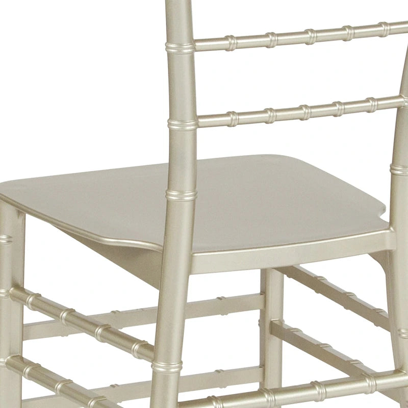 Resin Stackable Chiavari Chair - 15W x 18.75D x 35H - 15W x 18.75D x 35H