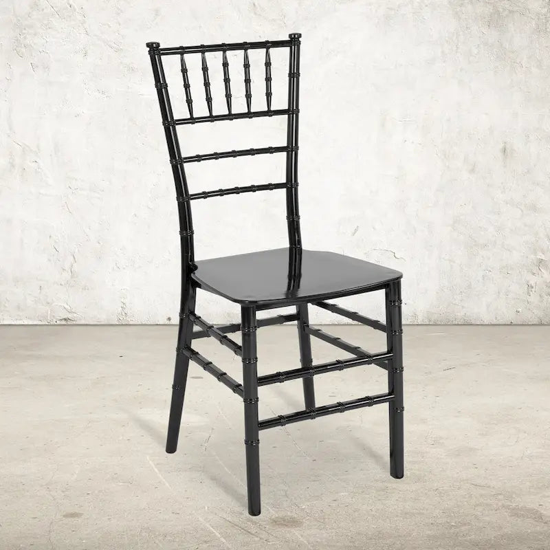 Resin Stackable Chiavari Chair - 15W x 18.75D x 35H - 15W x 18.75D x 35H