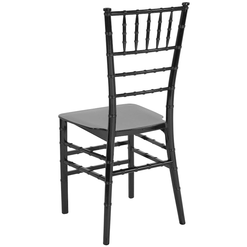 Resin Stackable Chiavari Chair - 15W x 18.75D x 35H - 15W x 18.75D x 35H