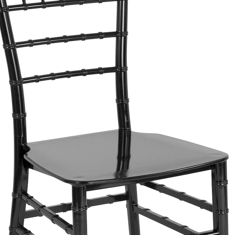 Resin Stackable Chiavari Chair - 15W x 18.75D x 35H - 15W x 18.75D x 35H