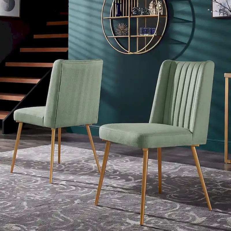 Vanderson Natural Wood and Gold Dining Set by iNSPIRE Q Modern
