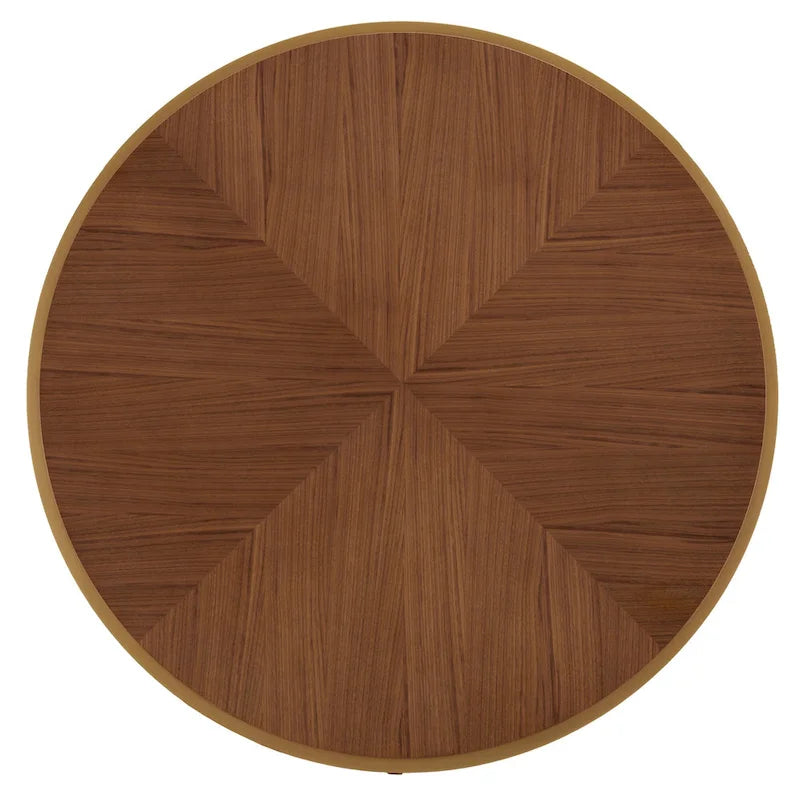 Vanderson Natural Wood and Gold Dining Set by iNSPIRE Q Modern