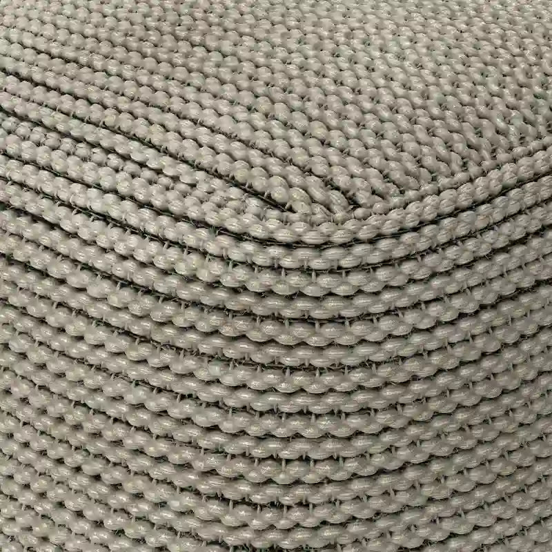 WYNDENHALL Bayhill Boho Square Pouf in Cream Polystyrene Filling