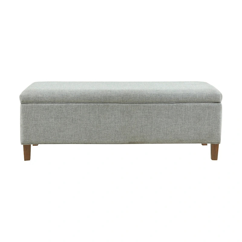Banc d'appoint de rangement bleu à fermeture amortie