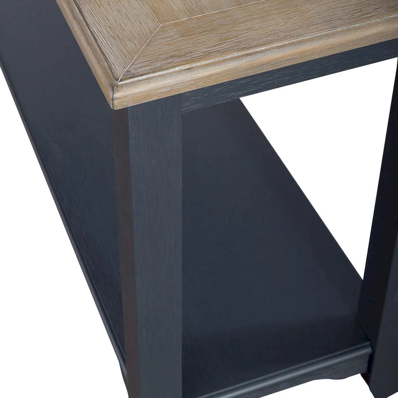 Summerville Navy Wire Brushed Sofa Table Living Room Accent