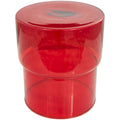Glass Modern Accent Table - Clear or Red - Roche River Decor
