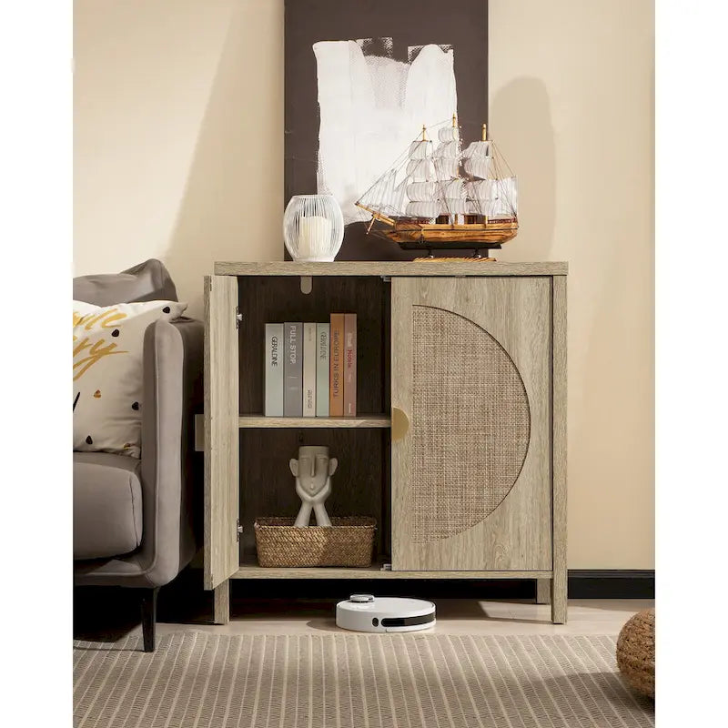 Meuble de rangement en rotin