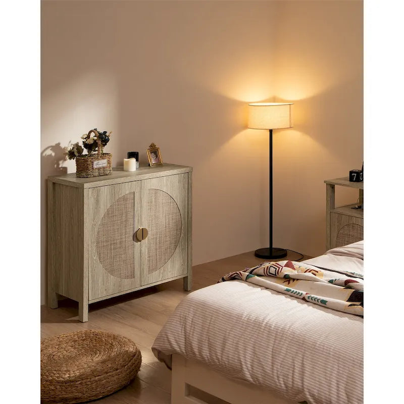 Meuble de rangement en rotin