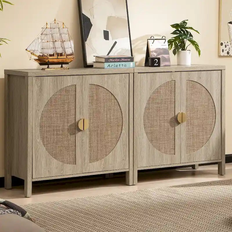 Meuble de rangement en rotin