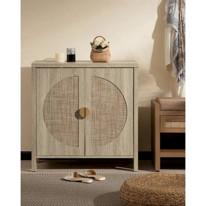 Meuble de rangement en rotin