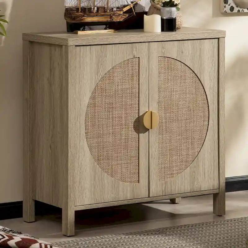 Meuble de rangement en rotin