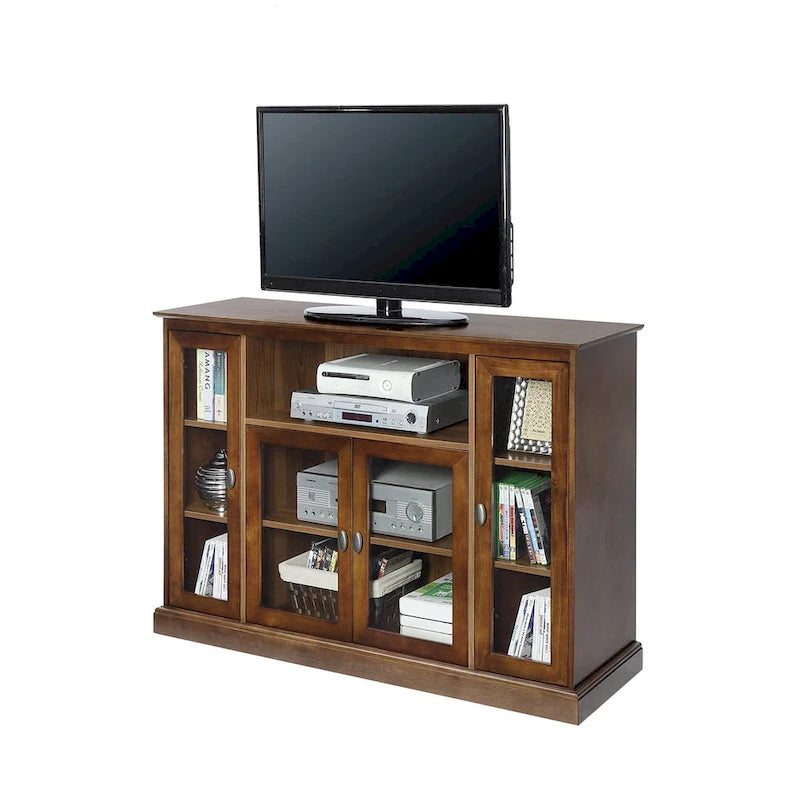 Convenience Concepts Summit Highboy 60 TV Stand with Storage Cabinets and Shelves
