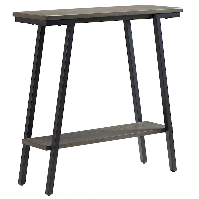 Leick Home Mixed Metal and Wood Hall Console Sofa Table