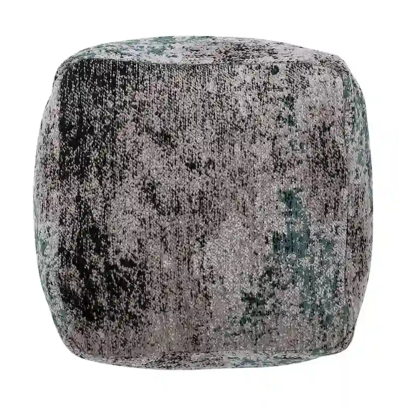 Colane Hand-Loomed Boho Fabric Cube Pouf by Christopher Knight Home