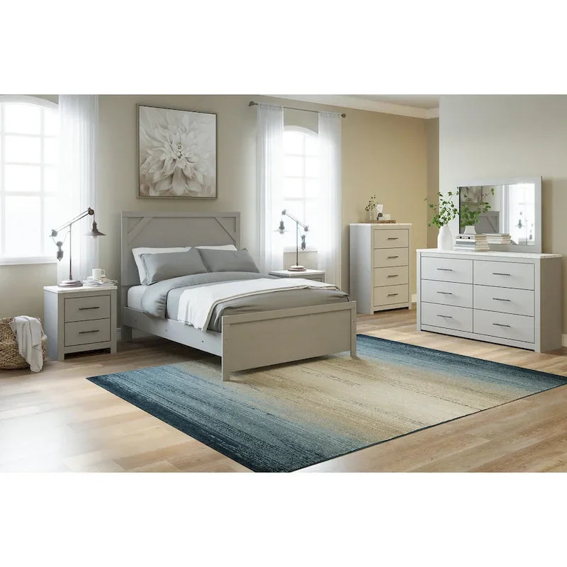 Cottonburg Gray Panel Bed