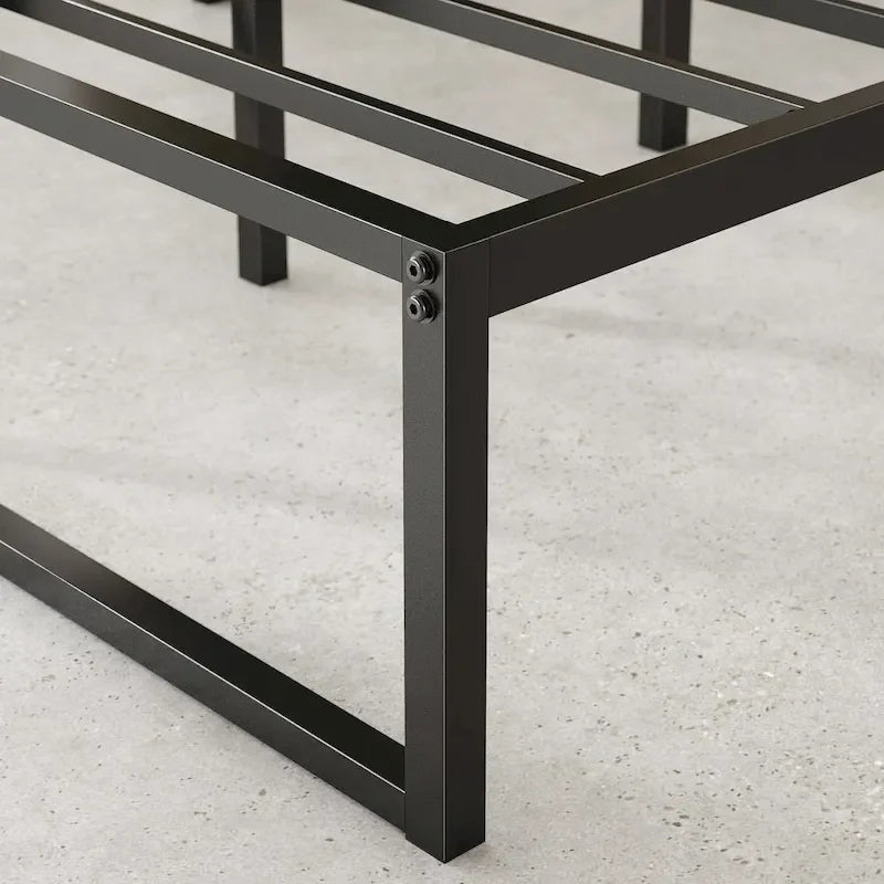 Priage by Zinus Black Metal 14-inch Platform Bed