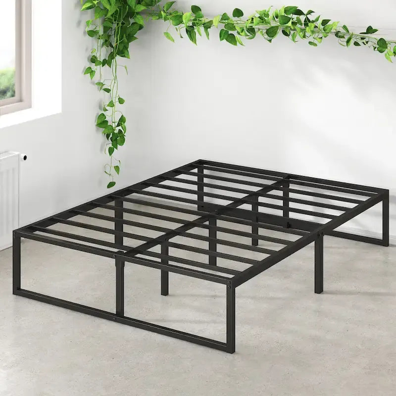 Priage by Zinus Black Metal 14-inch Platform Bed