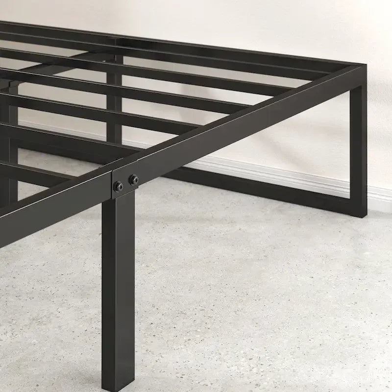 Priage by Zinus Black Metal 14-inch Platform Bed