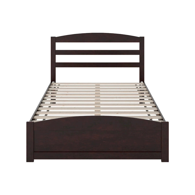 Warren Solid Wood Platform Bed with Footboard
