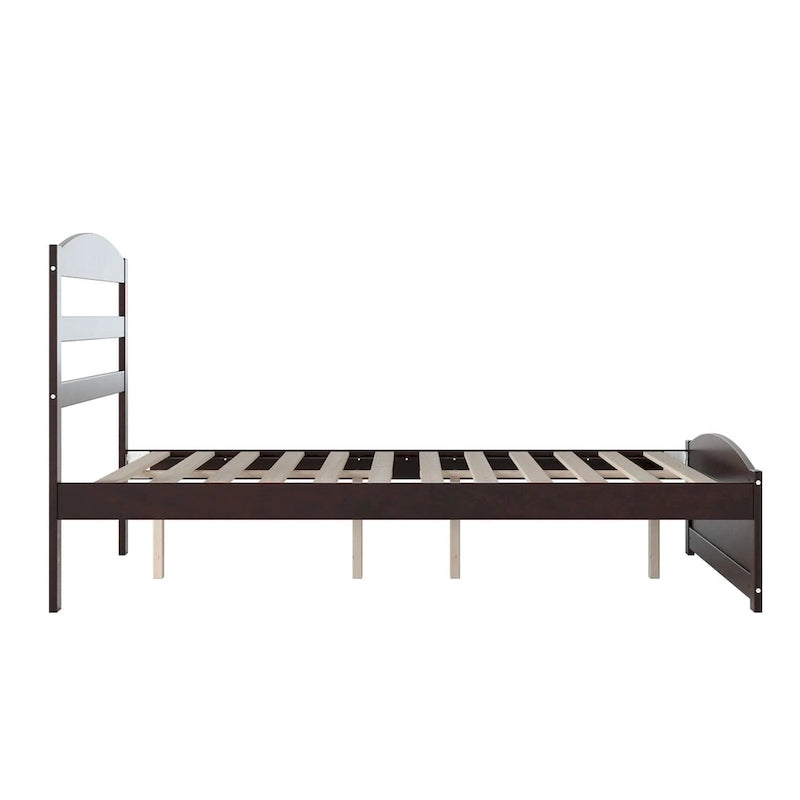 Warren Solid Wood Platform Bed with Footboard
