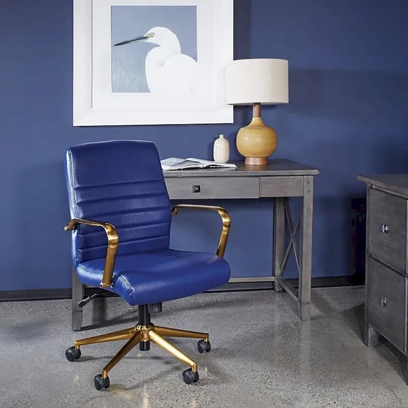 Baldwin Mid-Back Faux Leather Chair