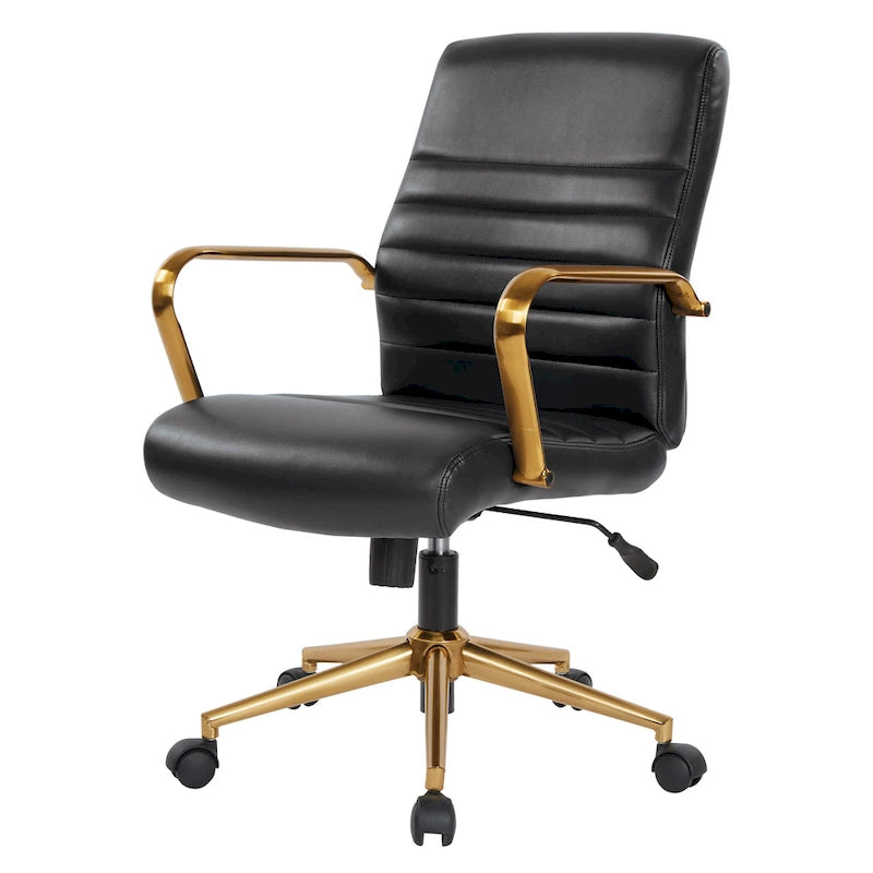 Baldwin Mid-Back Faux Leather Chair
